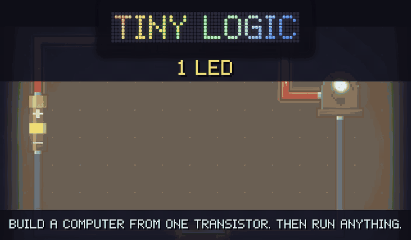 Tiny Logic: build a computer from one transistor, then run anything